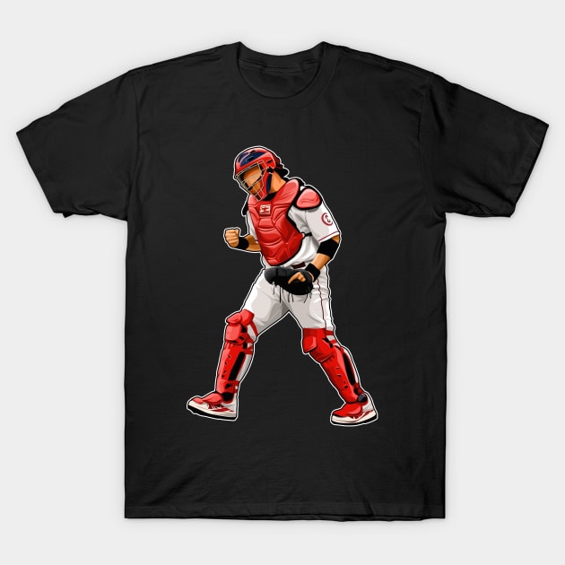 Yadier Molina Reaction T-Shirt by GuardWall17